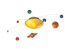 Eight full color detailed planets
